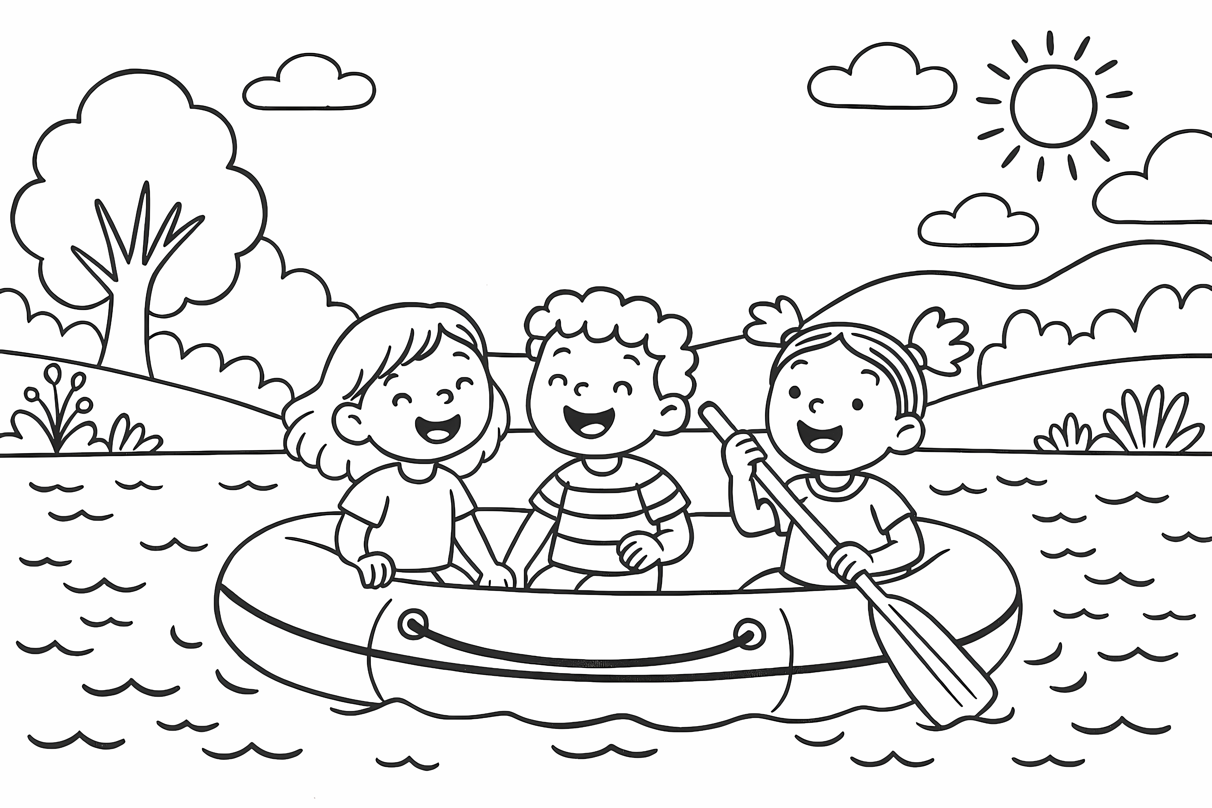 Abenteuer auf dem Schlauchboot